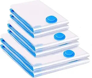 Vacuum Bags Clothes Storage Bags 8 Pieces 2XL 80 x 100 cm 2L 60 x 80 cm 2M 50 x