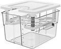Vacuum Container with Lid and Grid - 12.6L Vacuum Container - Fits Most Vacuum C
