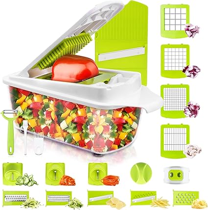 Vegetable Chopper and Slicer Dicer for Kitchen 23 PCS Veggie Slicer and Chopper