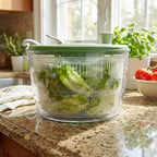 4L Manual Salad Spinner and Vegetable Dryer