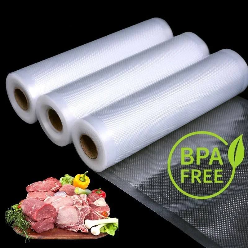 Bonsenkitchen Vacuum Sealer Rolls Bags, 6 Pack 3 Rolls 11" x 20' + 3 Rolls 8" x