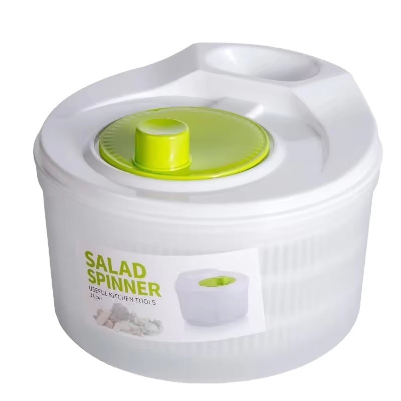 Salad Spinner, 3L Mini Salad Dryer Centrifuge with Bowl and Mesh Basket, Lava Sa
